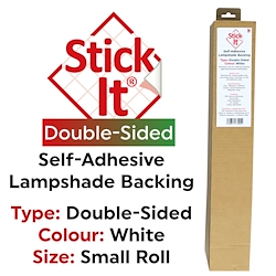 Double Sided White - Stick-It Lampshade Vinyl - 50cm x 146cm